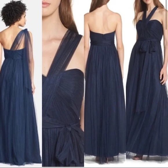 Dresses & Skirts - Jenny Yoo Annabelle Navy Size 4 Dress Formal Convertible Navy Prom Bridesmaid